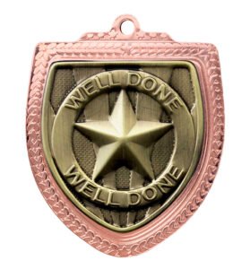 Shield Medal – Well Done! 80mm