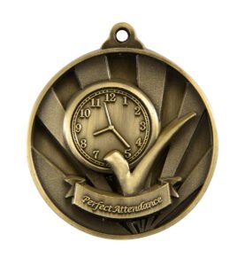 Sunrise Medal-Perfect Attendance 50mm