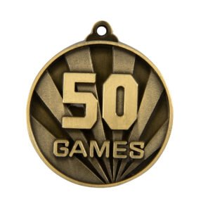 Sunrise Medal-No. Games (50) 50mm