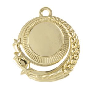Star Wreath Medal-25mm insert 50mm