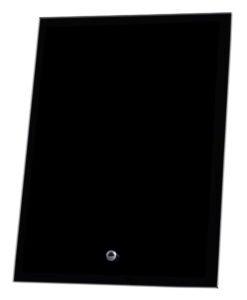 Laser Glass Rectangle Black