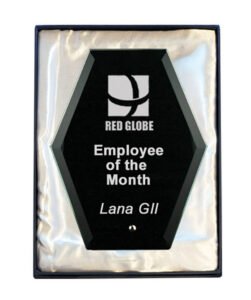 Laser Glass Hexagon-Black