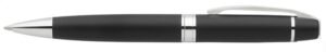 Casarotto Ballpoint Pen. Metal Pen in Matt Black Finish With Shiny Silver Accents. 138mm
