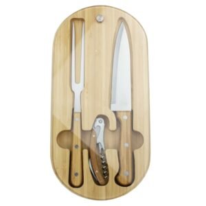 Trekk Oval Bamboo Glass Knife Set 325mm