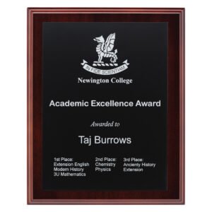 Engraved Plaques – Black / Silver