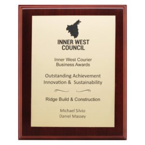Engraved Plaques – European Gold