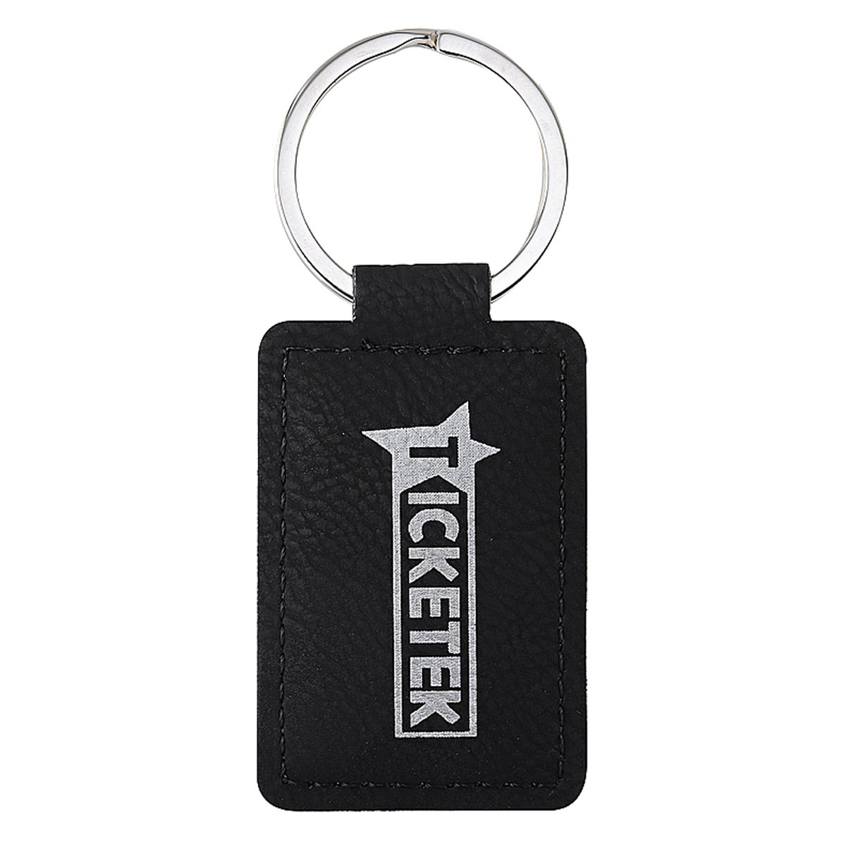 Leatherette Keychain – Black