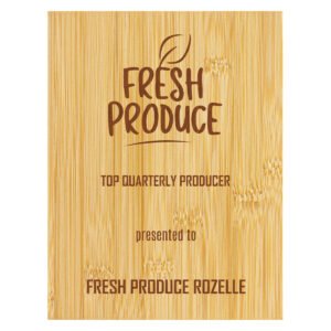 Bamboo Plaque